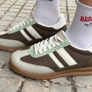 SNEAKERS VENECIA KAKI-MENTA