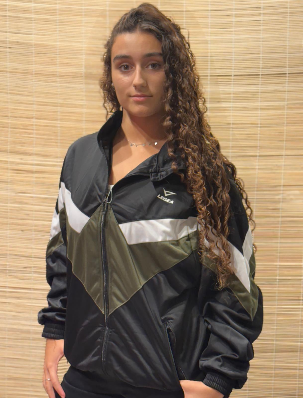 CHAQUETA LOOSE TRICOLOR UNISEX VERDE MILIAR